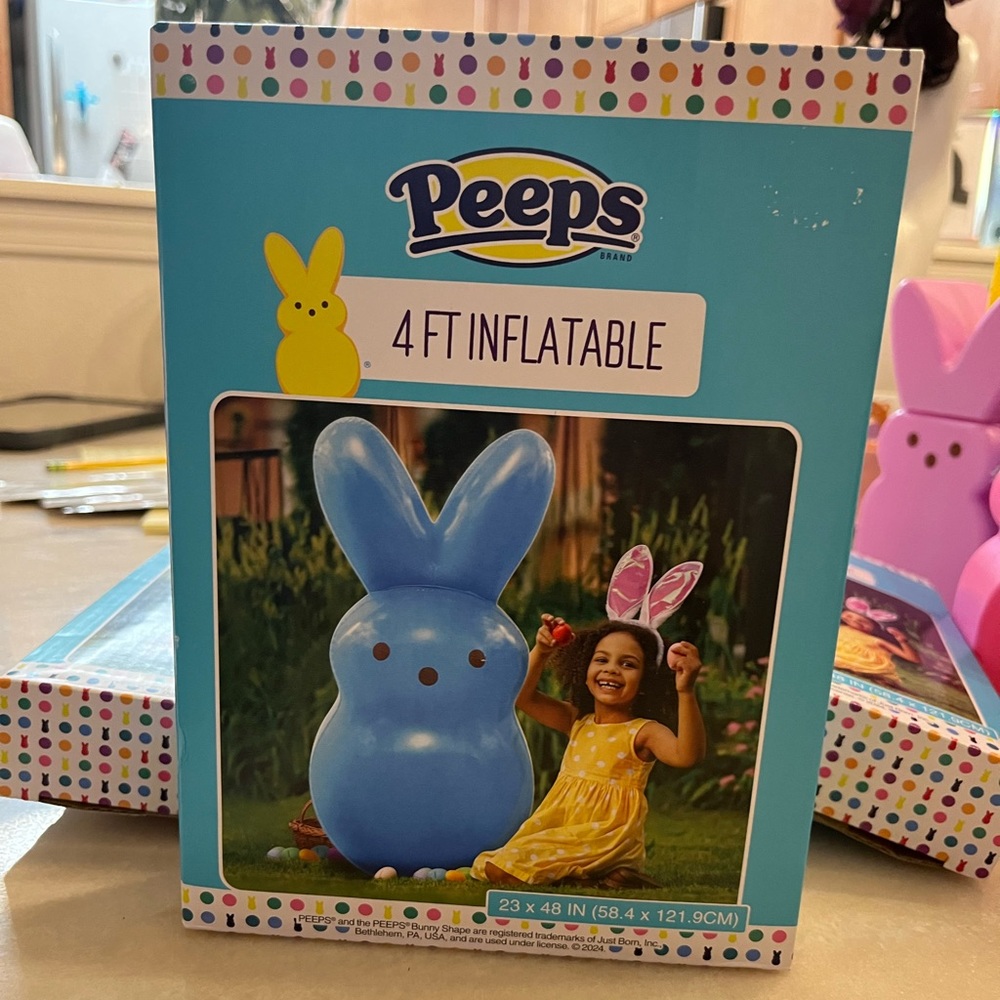 Easter Peeps Inflatable 4ft Bunny